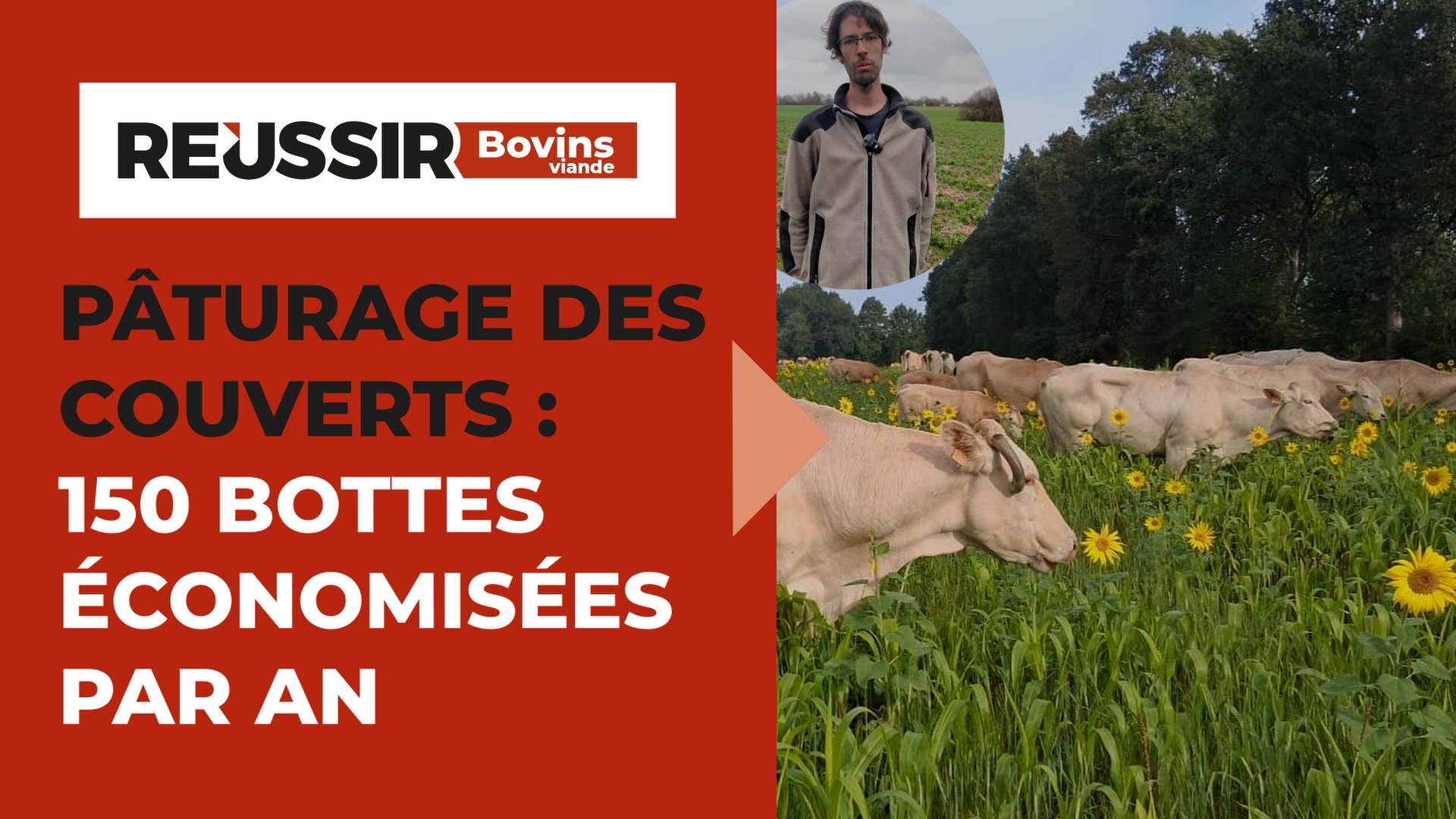 Agriculture de conservation des sols : 150 bottes de foin économisées par an