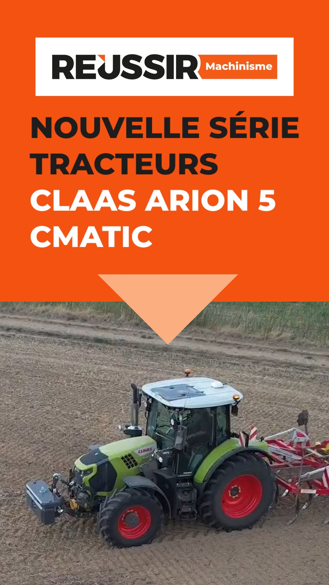 La gamme Claas Arion série 5 CMatic vient remplacer les Arion 500.