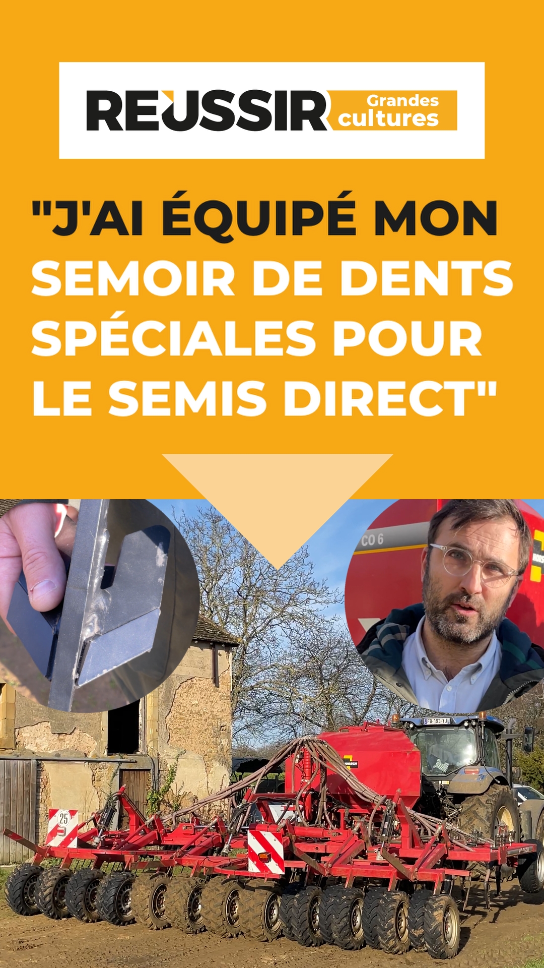 Semis direct : j'ai équipé mon semoir de dents spéciales