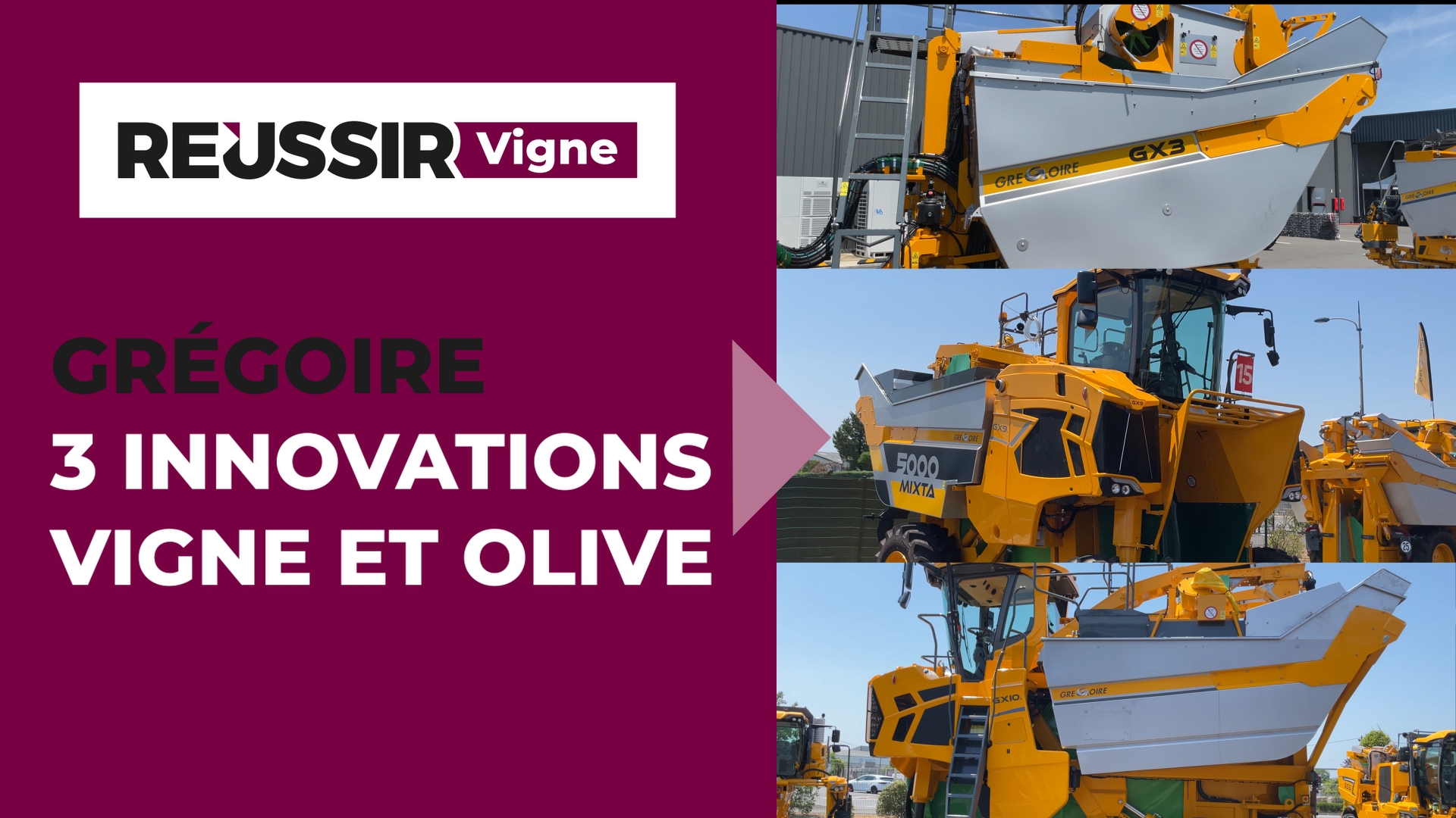 Grégoire GX3, GX9.6 MIXTA et GX10 : trois machines pour la vigne et les olives