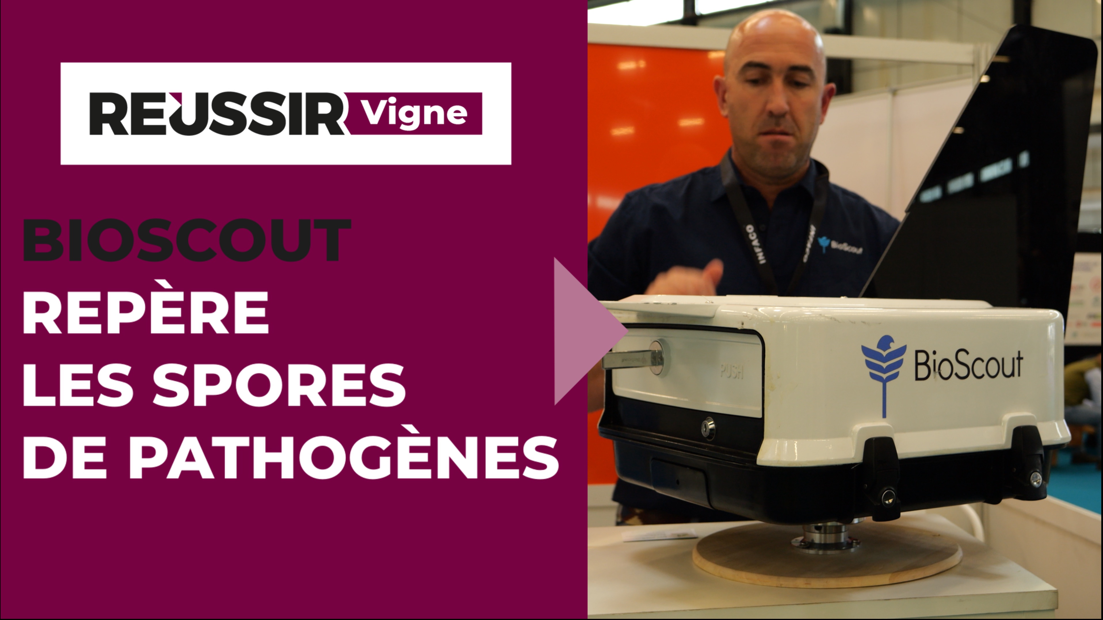 Vinitech 2024 - BioScout capte et repère les spores des pathogènes