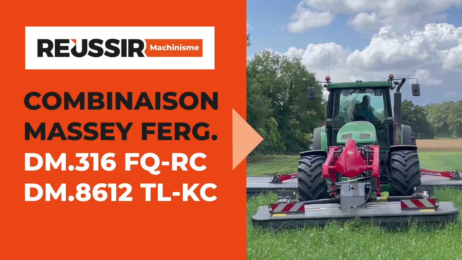 Essai combinaison Massey Ferguson DM.316 FQ-RC et DM.8612 TL-KC : simplicité et compacité