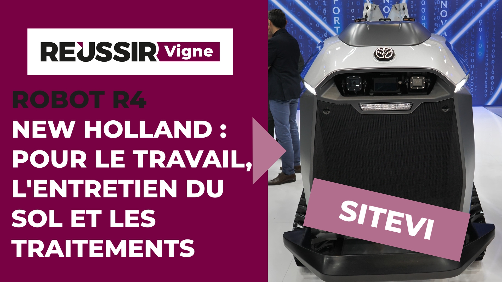 New Holland -:R4, le robot hybride pour le travail et l'entretien du sol et la pulvérisation dans les vignes et vergers