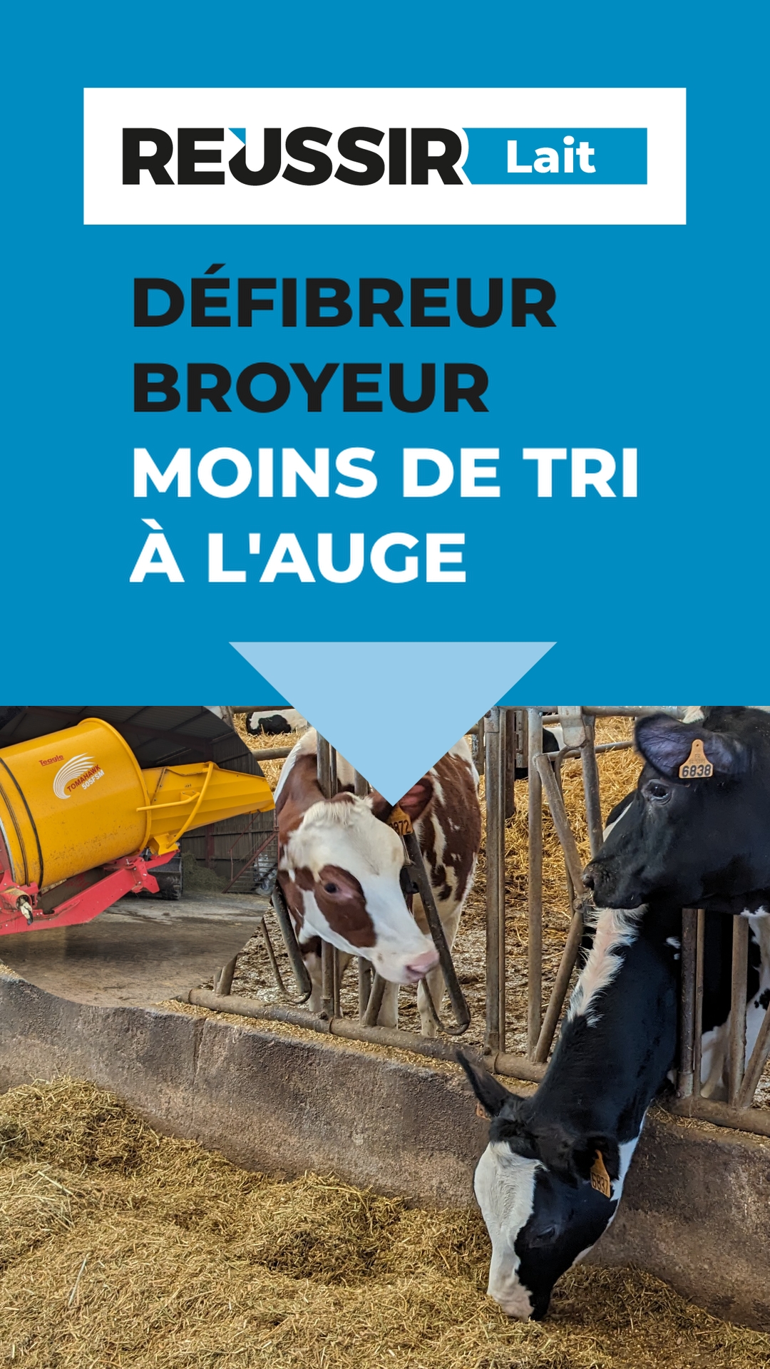 Défibreur broyeur : moins de tri à l'auge