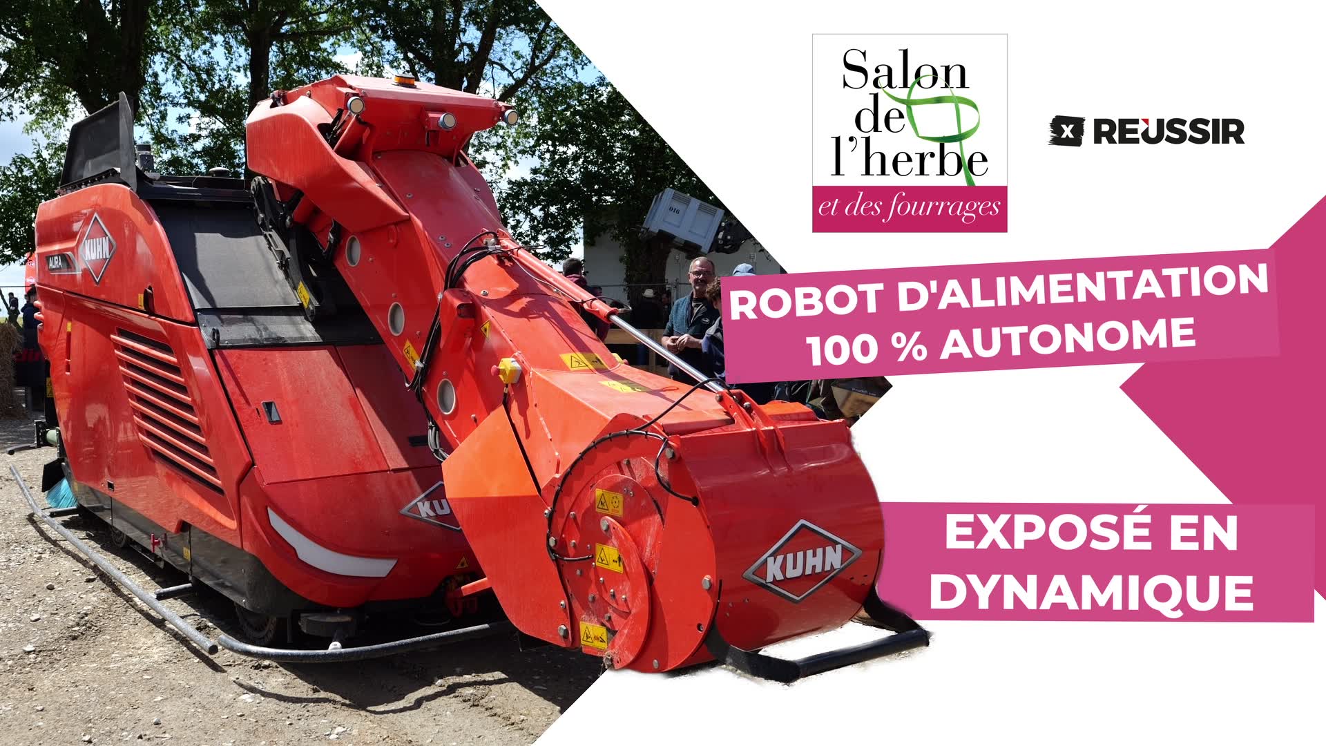 Kuhn Aura : un robot d'alimentation 100 % autonome exposé en dynamique au Salon de l'herbe